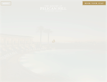 Tablet Screenshot of pelicanhill.com